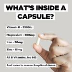 Awesome Health Defence - Vegan Multivitamin Tablets – Multi-Vitamin & Multinutrient Supplement – 120 Capsules – Vitamin D,C,E – Immune Support, Antioxidant Protection – Vegan Supplement