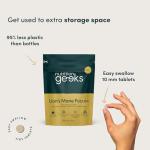 Lions Mane Supplement 4000mg with Vitamin B1 & Black Pepper, 180 Vegan Tablets - Lion's Mane Mushroom 15:1 Extract (Not Lions Mane Powder or Capsules), UK Made for Mental Performance & Nervous System