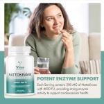 Vinco Nattokinase 120 Capsules - 4000 FU - 200mg - High Strength Japanese Natto - Supports Heart Health & Circulation - Non-GMO & Gluten Free - Made in The UK