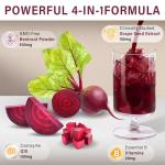 Govixed Beets Ultimate Heart Health Chews for Blood Pressure Support, with Beetroot Powder, CoQ10, B Vitamins & Grapeseed, Pomegranate Berry, 60 Soft Chews