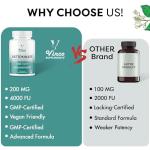 Vinco Nattokinase 120 Capsules - 4000 FU - 200mg - High Strength Japanese Natto - Supports Heart Health & Circulation - Non-GMO & Gluten Free - Made in The UK