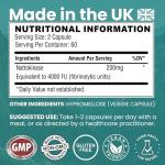 Vinco Nattokinase 120 Capsules - 4000 FU - 200mg - High Strength Japanese Natto - Supports Heart Health & Circulation - Non-GMO & Gluten Free - Made in The UK