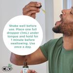 CBDfx 2000mg CBD Oil, High Strength CBD Oil for Stress, Anxiety & Sleep Support, Morning Mint Flavoured CBD Drops, Blended with MCT Oil, No THC, 30ml