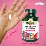 Natures Aid Multivitamins & Minerals with Iron – High Strength One-a-Day Multi-Vitamin Formula – Supports Energy, Immunity & Bone Health – Non-GMO, Gluten-Free – 90 Easy-Swallow Softgel Capsules