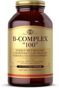 Solgar Vitamin B-Complex 50 High Potency - Supports Mental Performance - Reduces Tiredness & Fatigue - Vegan - 100 Vegetable Capsules