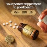 Solgar Zinc Picolinate 22 Mg Tablets - Healthy Skin, Hair and Nails - Highly absorbable Premium Form, Easy to Swallow - Vegan, Pack of 1, 100 Tablets