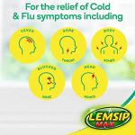 Lemsip Max Cold and Flu, Lemon, 10 Sachets, Paracetamol, Headache Relief, Sore Throat Relief, Nasal Congestion Relief, Max Strength, Fast-Acting, Medication