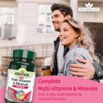 Natures Aid Multivitamins & Minerals – One-a-Day High Potency Daily Multi-Vitamin Supplement inc. B12 & Zinc – Supports Energy, Bones, Immunity, Hair, Nails – Vegan, Non-GMO, Gluten-Free – 90 Tablets
