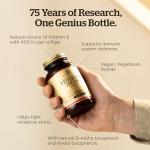 Solgar Natural Source Vitamin E 268 Milligram (400 IU) Softgels - Pack of 100 - Protects Cells from Oxidative Stress - Immune Support - Gluten Free