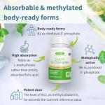 Igennus Super B-Complex - High Absorption Methylated B Vitamins, Clean Label, Sustained Release - Complete Spectrum of B Vitamins with Folate, Boosted B12 & Vitamin C, 60 Tablets