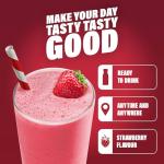 SlimFast Ready To Drink Shake, Tasty, Balanced Shake with Vitamins and Minerals, No Sugar, Strawberry Flavour, 6 x 325 ml Multipack