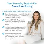 Health4All Multivitamins & Minerals One a Day 360 Easy to Swallow Tablets, 1 Year Supply, 100% RDA Daily Essential Nutrients for Men & Women, Supports Energy, Immunity & Overall Health | Made in UK