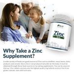 Zinc Tablets 40mg - 365 Vegan Tablets - 1 Year Supply - 1 a Day - Easy to Swallow Zink Gluconate - Supplement for Men & Women - Made in The UK - Nu U Nutrition