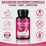 Beetroot Capsules 3000mg – High Strength Natural Dietary Supplement for Heart Health & Blood Circulation | 60 Softgels with MCT Oil | Supports Energy, Stamina & Endurance