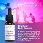 Nootro Labs 3000mg CBD Oil, High Strength CBD Oil for Anxiety, Stress and Sleep Support, Pleasant Tasting Drops for Daily Wellness (Berry)