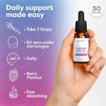 Nootro Labs 3000mg CBD Oil, High Strength CBD Oil for Anxiety, Stress and Sleep Support, Pleasant Tasting Drops for Daily Wellness (Berry)