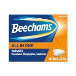 Beechams All in One Tablets, Cold & Flu Relief Medicine for adults, with Paracetamol, 16s