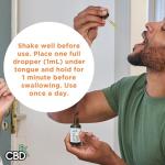 CBDfx 2000mg CBD Oil, High Strength CBD Oil for Stress, Anxiety & Sleep Support, Zesty Orange Flavoured CBD Drops, Blended with MCT Oil, No THC, 30ml