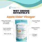 Apple Cider Vinegar 720mg High Strength Capsules for Fast Weight Loss, Detox, Cleanse & Keto | 90 Capsules