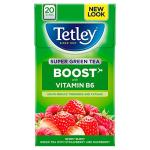 Tetley Super Green Tea Boost Strawberry & Raspberry Teabags x20