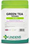 Lindens - Green Tea 1000mg, 100 Tablets - UK Made - Standardised to Provide 120mg Polyphenols and 80mg Catechins - Green Tea Extract, 2,000mg Daily Intake - Letterbox Friendly, Vegan