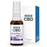 ACCESS CBD Oil 2400 mg | Vegan | Joint Pain Relief | Health Sleep Anxiety| Free from THC Oil | Mct Oil | Cbd Drops | Extra Strong Strength Cbd Spray | Berry Flavour | 30ml