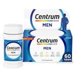 Centrum Men Tablets Multivitamin & Mineral Supplements, with 23 essential nutrients, including vitamin D, C, and Magnesium, 60 ct