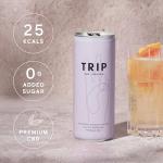 TRIP CBD Drink, Sparkling Raspberry Orange Blossom, 10mg CBD Fizzy Drink, Low Calorie, Vegan (Pack of 12 x 250ml)