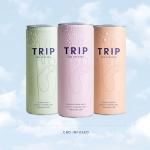TRIP CBD Drink, Sparkling Mixed Pack Fizzy Drink, Low Calorie, Vegan (Pack of 12 x 250ml)