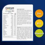 Centrum Advance 50+ Tablets Multivitamin & Mineral Supplements, with 24 essential nutrients, including vitamin D, C, Zinc, 180 ct
