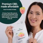 Swiss Peak 1200mg CBD Gummies, Delicious Edible Strawberries, UK-Made, Vegan, THC-Free, Premium CBD for Relaxation & Wellness, On-The-Go Grab Bag – 20 Gummies Per Pack