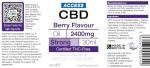 ACCESS CBD Oil 2400 mg | Vegan | Joint Pain Relief | Health Sleep Anxiety| Free from THC Oil | Mct Oil | Cbd Drops | Extra Strong Strength Cbd Spray | Berry Flavour | 30ml