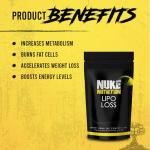 Nuke Nutrition Lipo Loss Tablets | 60 Tablets | Maximum Strength Weight Loss That Work Fast | Keto Shred Fat Burning | Contains Ginseng, Green Tea, Acai Berry & Caffeine | Thermo Fat Burn