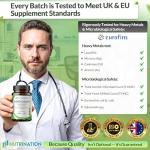 Cortisol Reducing Supplements – 6-in-1 Cortisol Detox & Blocker with Ashwagandha, Rhodiola, L-Theanine, Ginseng, Bacopa & Black Pepper – Stress Support & Adrenal Balance – 90 Capsules 3 Month Supply