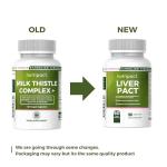 Liver Support Supplement with Milk Thistle – Liver Pact 14-in-1 High Strength Complex with Artichoke Extract, Dandelion Root, Choline & Turmeric – 80% Silymarin – 60 Vegan Capsules