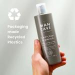 ManCave Scalp Care Shampoo for Men, DHT Blocker Encourages Hair Growth and Dandruff Control, Contains Saw Palmetto, Panthenol and Betaine, Sulphate Free, Natural, Vegan, Cruelty Free, 350 ml