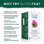 Nutra Tea NUTRALIVER - Liver Support Tea | Liver Detox Tea - Providing A Liver Cleanse, Detox And Repair - 20 Individual Wrapped Bags - Herbal Teas (1 Pack)