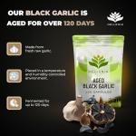 Aged Black Garlic 12,000mg - 120 Capsules | Black Garlic Bulb Extract 100:1 | Aged for Over 120 Days | Antioxidant and Cholesterol Support | Gluten Free - Made in The UK by Hellenia