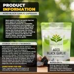 Aged Black Garlic 12,000mg - 120 Capsules | Black Garlic Bulb Extract 100:1 | Aged for Over 120 Days | Antioxidant and Cholesterol Support | Gluten Free - Made in The UK by Hellenia