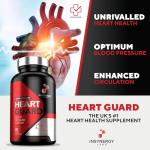 Blood Pressure Supplement - Heart Guard (Maximum Dosage in UK) Blood Pressure Tablets 90 Vegan Capsules Heart Health Blood Pressure Support