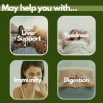 Liver Support Supplement with Milk Thistle – Liver Pact 14-in-1 High Strength Complex with Artichoke Extract, Dandelion Root, Choline & Turmeric – 80% Silymarin – 60 Vegan Capsules