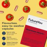 Ateronon Heart+ Health Capsules – 28x Heart Capsules with Lycopene & Vitamin B – The Original Tomato Pill – 28 Day Supply – Heart Vitamins by FutureYou Cambridge
