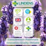 Lindens Omega 3 Fish Oil Capsules - 90 Pack - 3,000mg Daily Intake - UK Made - Supports Normal Function of Healthy Heart, Brain & Eyes - GMP & Letterbox Friendly