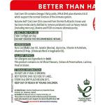 Natures Aid Cod Liver Oil 1000mg Softgels – High Strength Omega-3 Fish Oil with Vitamins A & D – Supports Immune System, Heart Health, Brain, Vision, Joints – Non-GMO – 180 Capsules