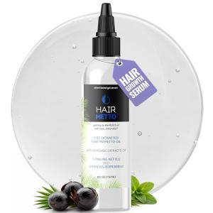 HAIRMETTO Saw Palmetto Extract Serum for Hair Loss, Hair Growth Serum with Stinging Nettle, Rosemary Oils and Peppermint Scent, Hair Serum for Men and Women - 4oz (118ml)