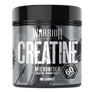 Warrior Creatine Monohydrate Powder 300g (60 Servings) – Pure Micronised Creatine Powder Supplement for Men & Women, Pre & Post Workout Strength, Muscle Growth & Recovery, Vegan – Unflavoured