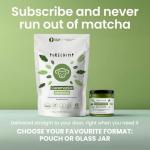 PureChimp Ceremonial Grade Matcha Powder 50g. 100% Pure Green Tea. Shade-Grown for MatchaLatte, Teas & Recipes. Recyclable Glass Jar. Antioxidant-Rich.