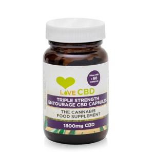 Love CBD Capsules | 1800mg Full Spectrum | 60 Capsules | Vegan Friendly | UK Made