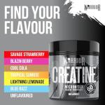 Warrior Creatine Monohydrate Powder 300g (60 Servings) – Pure Micronised Creatine Powder Supplement for Men & Women, Pre & Post Workout Strength, Muscle Growth & Recovery, Vegan – Unflavoured