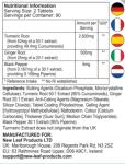 Turmeric Tablets 2600mg with Black Pepper & Ginger - 95% Curcumin Extract -180 Turmerics and Black Pepper Tablets (3 Months) High Strength Active Turmeric Supplements Not Capsules,by New Leaf